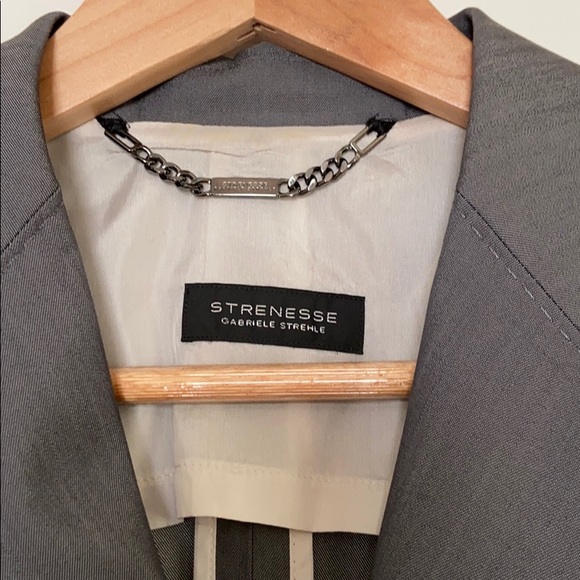 Grey Strenesse Wool Blazer - Picture 2 of 6